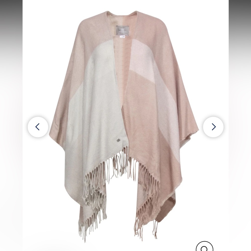 Soia & Kyo Colorblocked Open Poncho
